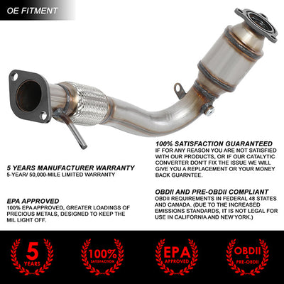 Factory Replacement Catalytic Converter<BR>10-15 GMC Terrain Chevy Equinox 2.4L