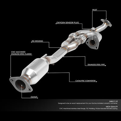 Factory Replacement Catalytic Converter <BR>04-08 Nissan Maxima Quest 05-06 Altima V6 Y-Pipe