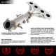 Factory Replacement Catalytic Converter <BR>02-06 Toyota Camry 2.4L Solara