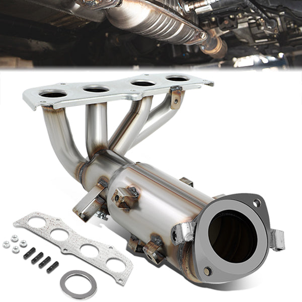 02-06 Toyota Camry 2.4L Solara Catalytic Converter Exhaust Y-Pipe - Stainless Steel - OEM-CONV-035 - 1