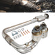 04-06 Jeep Wrangler 4.0 Catalytic Converter Exhaust Y-Pipe - Stainless Steel - OEM-CONV-036 - 1
