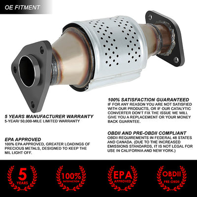 Factory Replacement Catalytic Converter <BR>05-18 Nissan Frontier 05-12 Pathfinder Xterra 4.0L