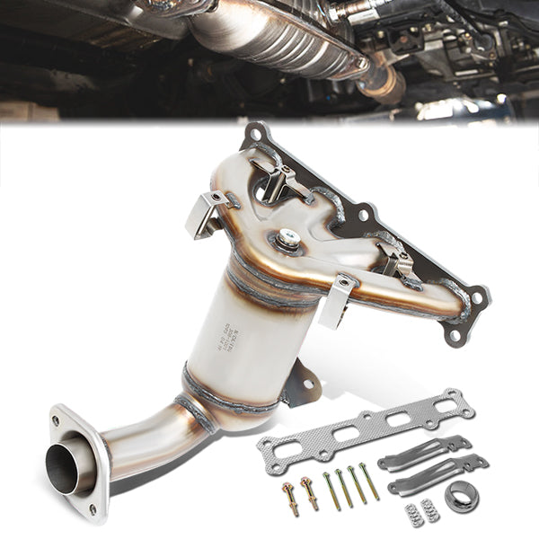 07-17 Jeep Compass Patriot 2.4L 4WD Catalytic Converter Exhaust Y-Pipe - Stainless Steel - OEM-CONV-041 - 1