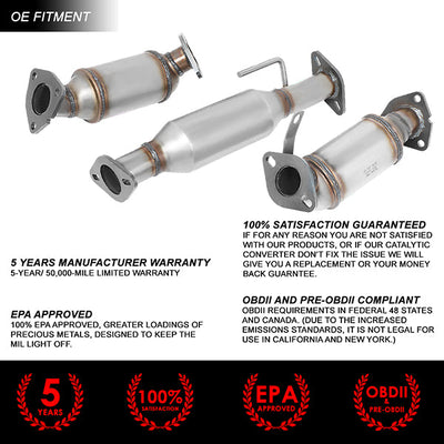 Factory Replacement Catalytic Converter <BR>09-15 Chevy Traverse GMC Acadia Buick Enclave