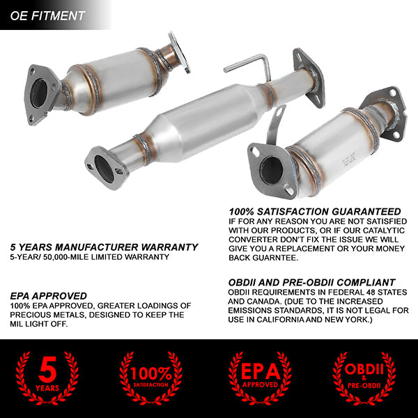Factory Replacement Catalytic Converter <BR>09-15 Chevy Traverse GMC Acadia Buick Enclave