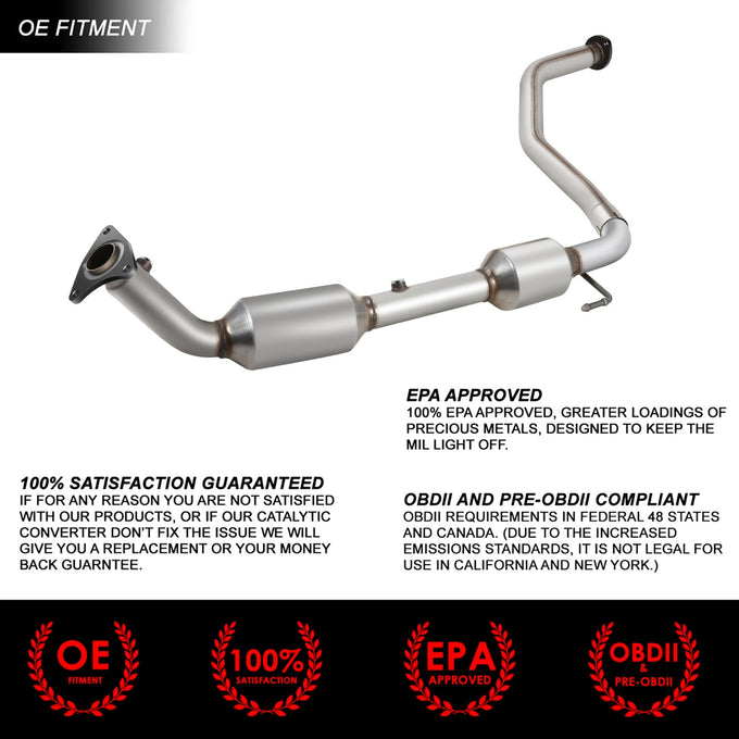 Factory Replacement Catalytic Converter <BR>07-19 Toyota Tundra 4.6L 5.7L