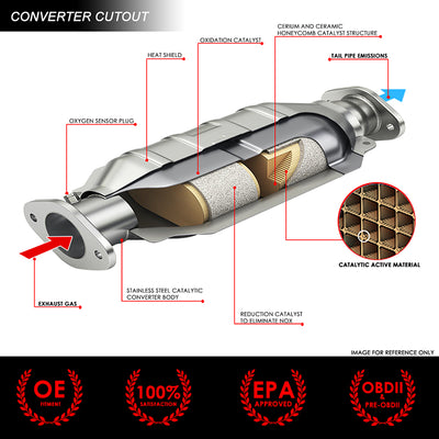 Factory Replacement Catalytic Converter<BR>08-10 Chevy Cobalt Pontiac G5 2.2L 2.4L AT