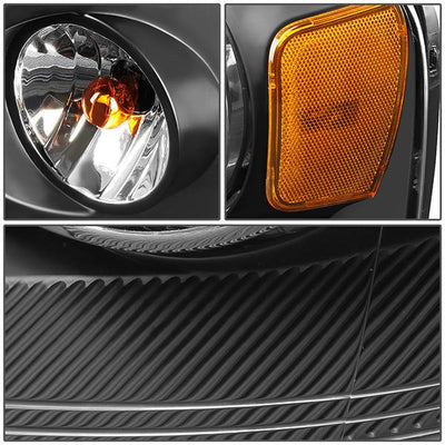04-08 Ford F150 Lincoln Mark LT Headlight - Clear/Amber - OE Style - Left Side - OEM-HL-0010-L - 3