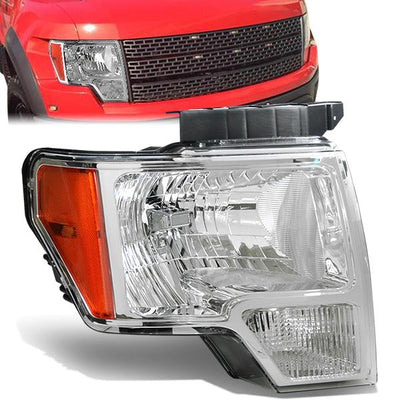 09-14 Ford F-150 Headlight - Clear/Amber - OE Style - Right Side - OEM-HL-0011-R - 1