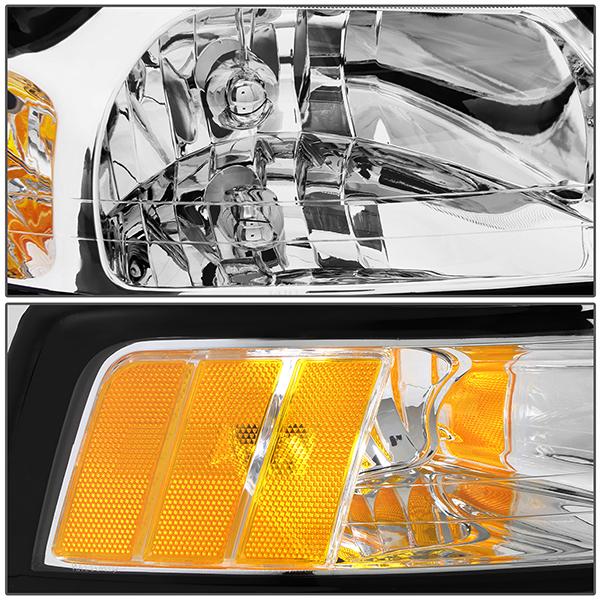 99-04 Ford Mustang Headlight - Clear/Amber - OE Style - Right Side - OEM-HL-0013-R - 3