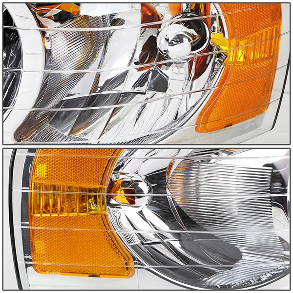 02-05 Dodge Ram Truck Headlight - Clear/Amber - OE Style - Left Side - OEM-HL-0015-L - 3