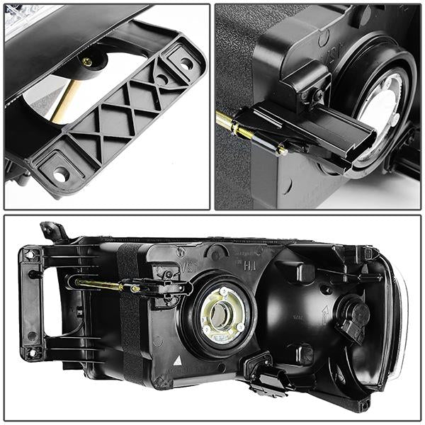 02-05 Dodge Ram Truck Headlight - Clear/Amber - OE Style - Right Side - OEM-HL-0015-R - 4