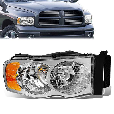 02-05 Dodge Ram Truck Headlight - Clear/Amber - OE Style - Right Side - OEM-HL-0015-R - 1