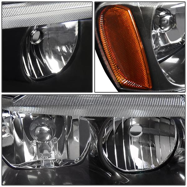 99-04 Jeep Grand Cherokee WJ Headlight - Clear/Amber - OE Style - Left Side - OEM-HL-0022-L - 3