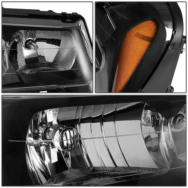02-09 Chevy Traiblazer EXT Headlight - Clear/Amber - OE Style - Right Side - OEM-HL-0026-R - 3