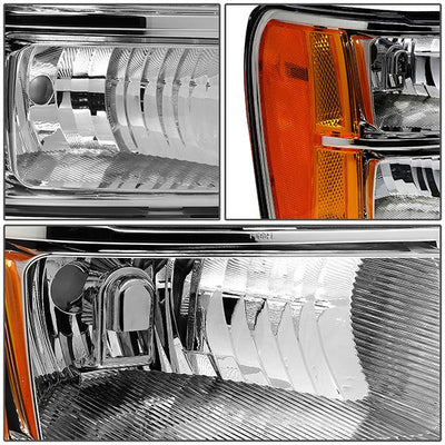 07-14 GMC Sierra 1500 Headlight - Clear/Amber - OE Style - Right Side - OEM-HL-0031-R - 2