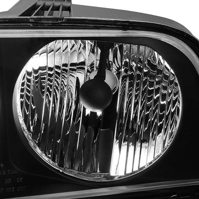 05-09 Ford Mustang Headlight - Clear/Amber - OE Style - Left Side - OEM-HL-0032-L - 2
