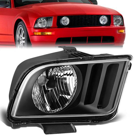 05-09 Ford Mustang Headlight - Clear/Amber - OE Style - Right Side - OEM-HL-0032-R - 1