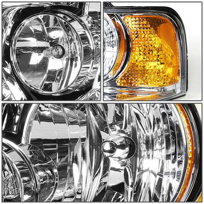 03-06 Ford Expedition Headlight - Clear/Amber - OE Style - Left Side - OEM-HL-0038-L - 2