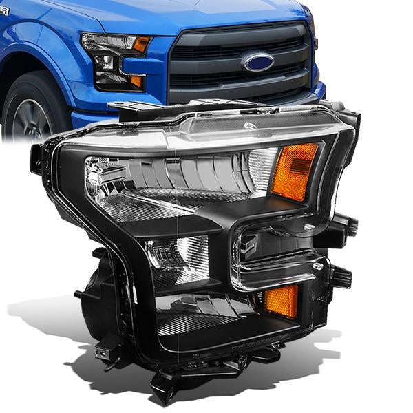 15-17 Ford F-150 Headlight - Clear/Amber - OE Style - Right Side - OEM-HL-0042-R - 1