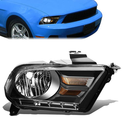 10-14 Ford Mustang Headlight - Clear/Amber - OE Style - Right Side - OEM-HL-0047-R - 1