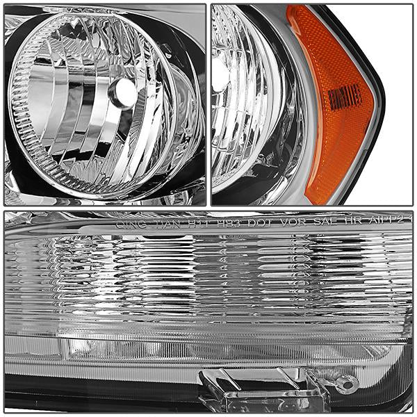 11-13 Dodge Durango Headlight - Clear/Amber - OE Style - Left Side - OEM-HL-0067-L - 3
