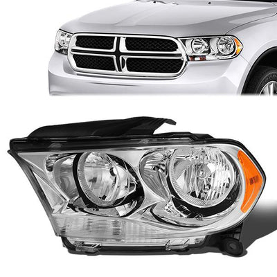 11-13 Dodge Durango Headlight - Clear/Amber - OE Style - Left Side - OEM-HL-0067-L - 1