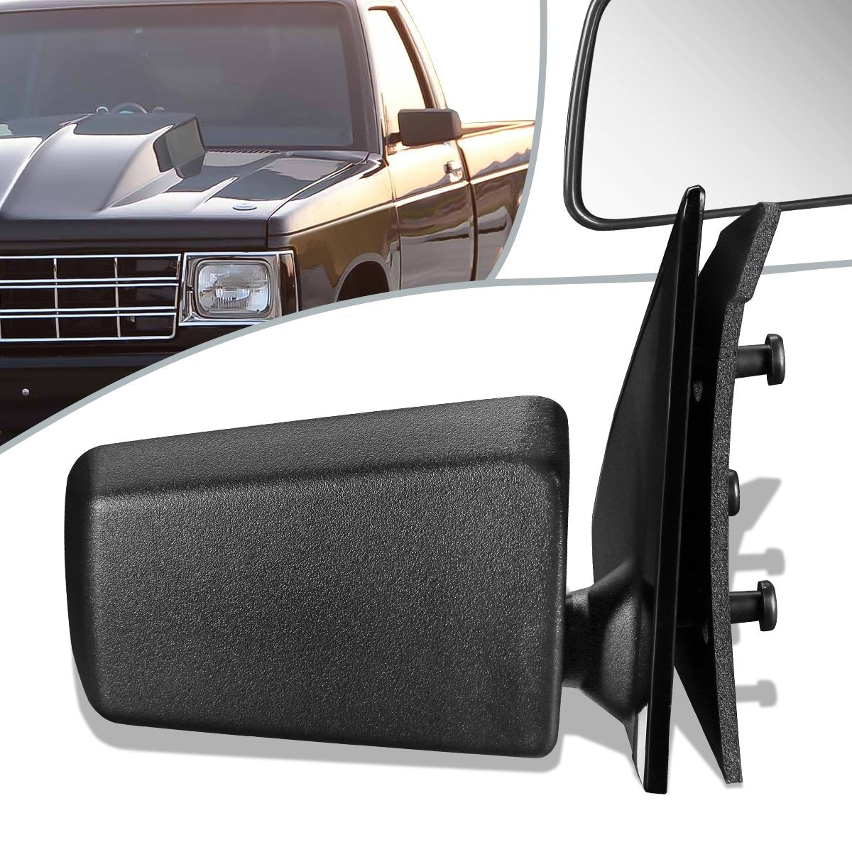 Manual Sde Vew Mrror (Rght) 85-94 Chevy S10/S10 Blazer, GMC S15/S1