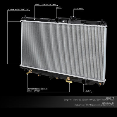 D-Motoring - 90-96 Honda Accord Prelude 2.2L Radiator - Aluminum - 2