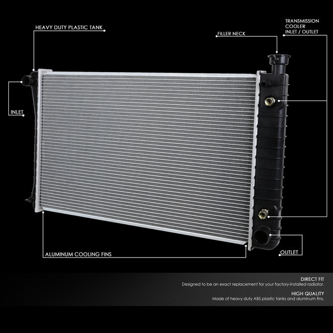 D-Motoring - 88-95 Chevy GMC C/K Pickup/Suburban Radiators - Aluminum - 2
