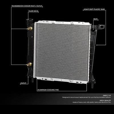 85-94 Ford Ranger/Explorer AT Radiator - OE Style - Aluminum - 2