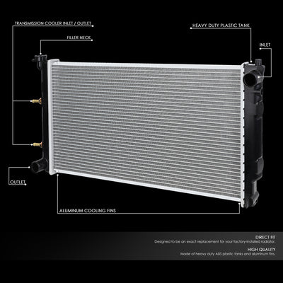D-Motoring - 90-94 Subaru Legacy Radiators - Aluminum - 2