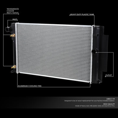 D-Motoring - 08-15 Scion xB AT Radiator - Aluminum - 2