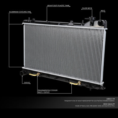 D-Motoring - 03-08 Subaru Forester 2.5 Non Turbo AT Radiators - Aluminum - 2