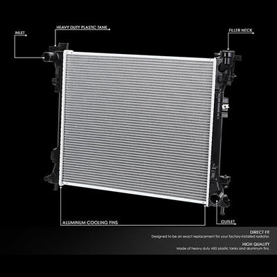 08-16 Dodge Grand Caravan/VW Routan AT Radiator - OE Style - Aluminum - 2
