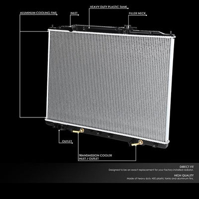 09-15 Honda Pilot/Ridgeline AT Radiator - OE Style - Aluminum - 2