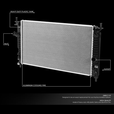 D-Motoring - 10-14 Mazda 3 2.0 2.3 2.5Radiator - OE Style - Aluminum - 2