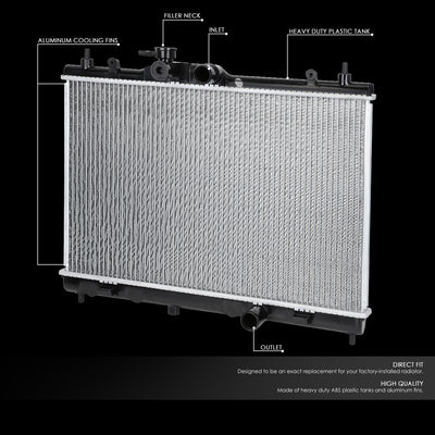 D-Motoring - 09-14 Nissan Cube Radiator - Aluminum - 2