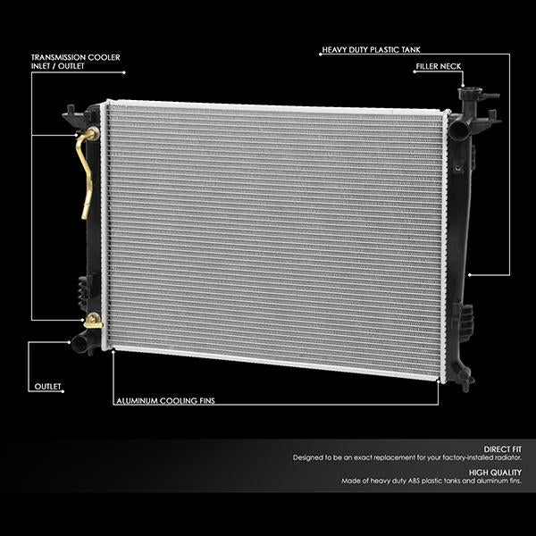 10-15 Hyundai Tucson, 11-16 Kia Sportage Hybrid Replacement Radiator ...