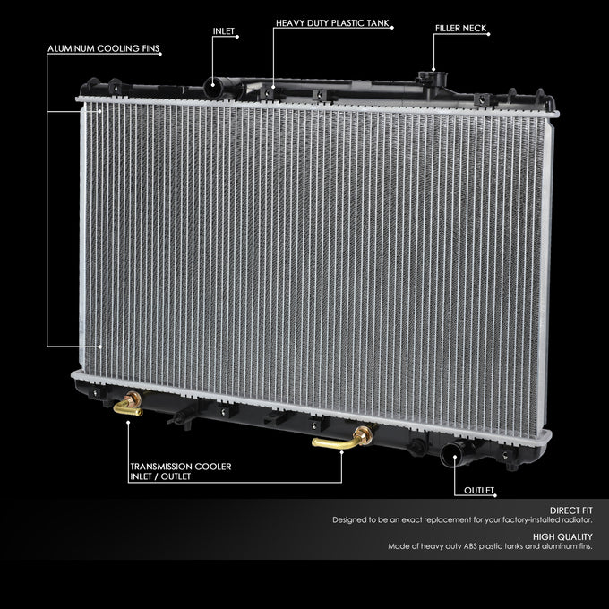 D-Motoring - 92-96 Toyota Camry 2.2L 4-Cyl AT Radiators - Aluminum - 2