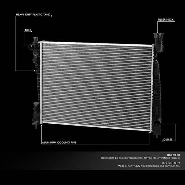 11-18 Durango/Grand Cherokee AT Radiator - OE Style - Aluminum - 2