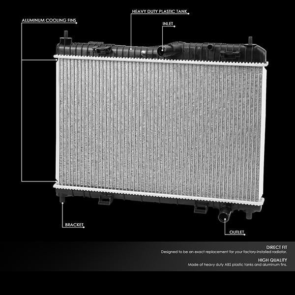 01-18 Ford Fiesta 1.6L I4 AT/MT 13201 Replacement Radiator - CA Auto Parts