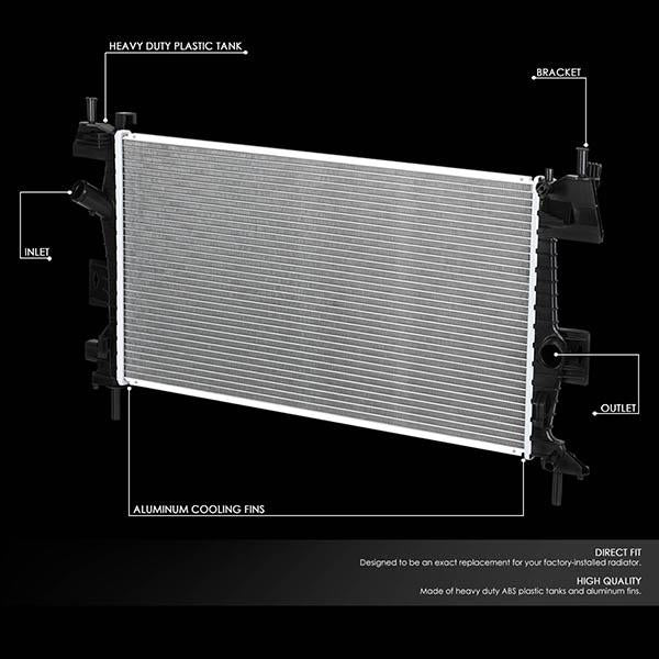 12-18 Ford Focus 2.0 Radiator - OE Style - Aluminum - 2