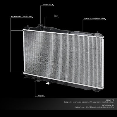 D-Motoring - 12-15 Honda Civic Acura ILX Radiator - Aluminum - 2