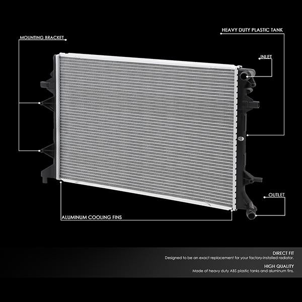13-16 Volkswagen Jetta, 12-14 Passat AT 13273 Replacement Radiator – CA ...