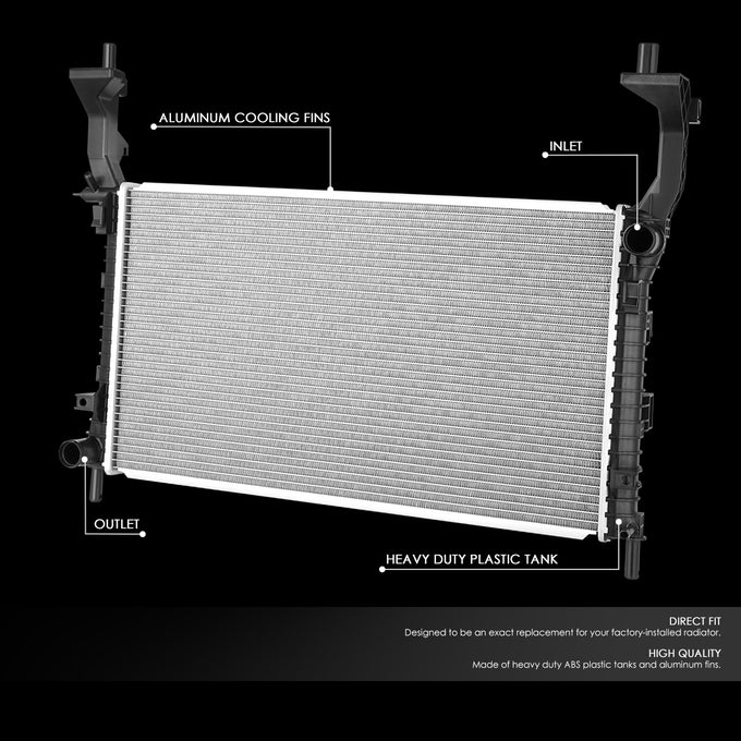 13707 Replacement Radiator<br>15-19 Ford Mustang 2.3L Turbo AT/MT