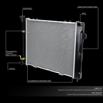 D-Motoring - 93-97 Jeep Grand Cherokee 4.0 Radiator - Aluminum - 2