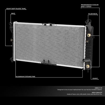 94-96 Buick Regal/Chevy Monte Carlo AT Radiator - OE Style - Aluminum - 2