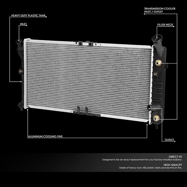 94-96 Buick Regal/Chevy Monte Carlo AT Radiator - OE Style - Aluminum - 2