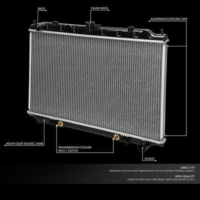 95-99 Nissan Maxima/Infiniti I30 AT Radiator - OE Style - Aluminum - 2